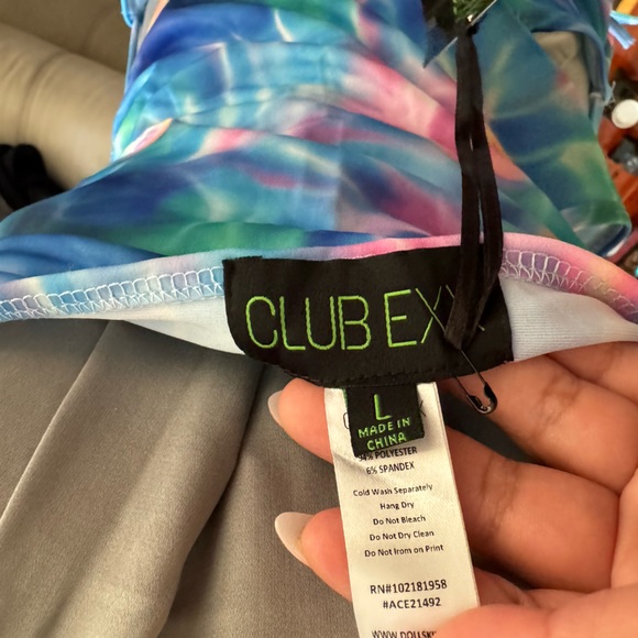 ClubExx Colorful summer dress sz Large - Picture 4 of 8